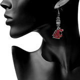 Washington St. Cougars Euro Bead earrings