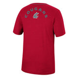 Colosseum Men's Crimson WSU Football Short Sleeve T-shirt