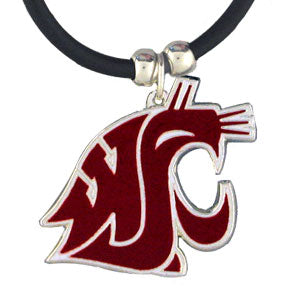 Washington St. Cougars Rubber Cord Necklace