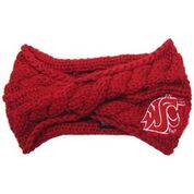 Crimson WSU Cougars Knit Knot Headband