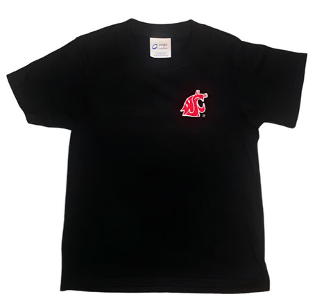 Black Youth Embroidered T-Shirt