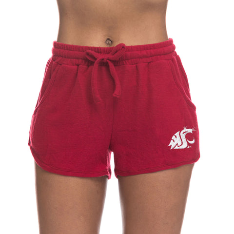 ZOOZATZ Ladies Crimson Shorts with Pockets