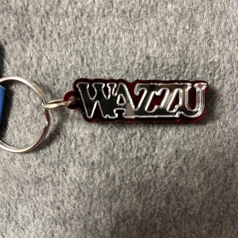 WSU wazzu Keychain