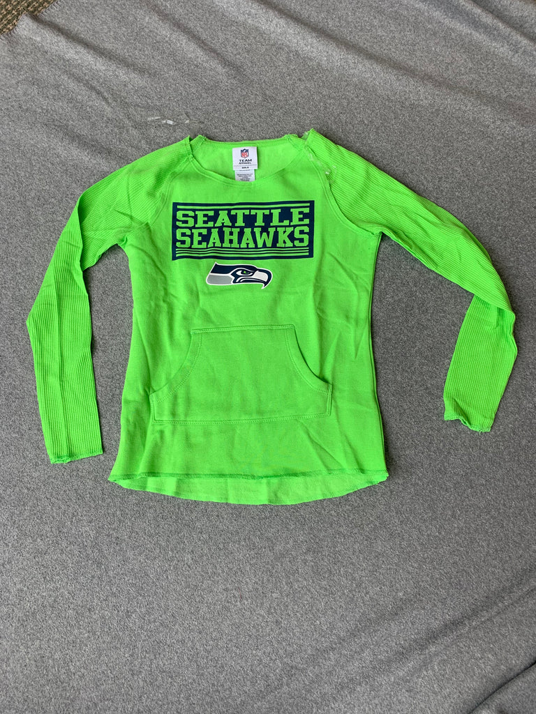 Neon Green Girls Seahawks Crewneck Sweatshirt – Cougarwear