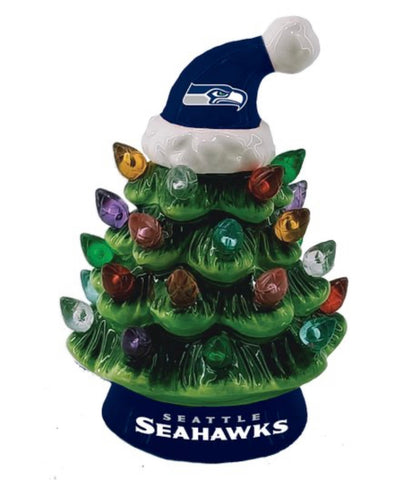 Seattle Seahawks LED Ceramic  Tree Ornament
