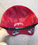 Men's Crimson Hat with Grey Bill and White Coug Logo