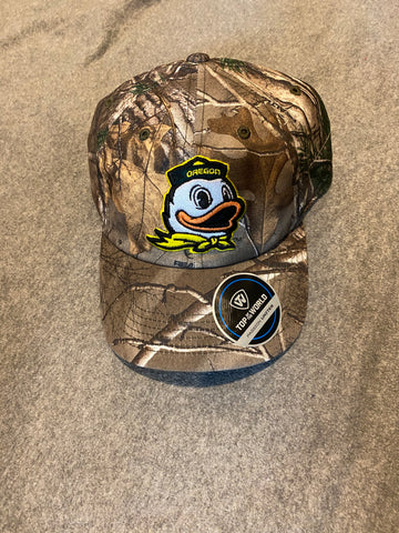 Camo Oregon Ducks Adjustable Logo Hat