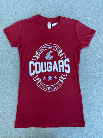 Women's Crimson WA ST Cougars T-shirt