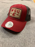 WSU Crimson and Grey Vintage Trucker Hat "EST. 1890"