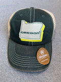Green Ducks Hat With Oregon State
