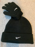 Huskies Black Nike 2 Piece Set Beanie and Gloves