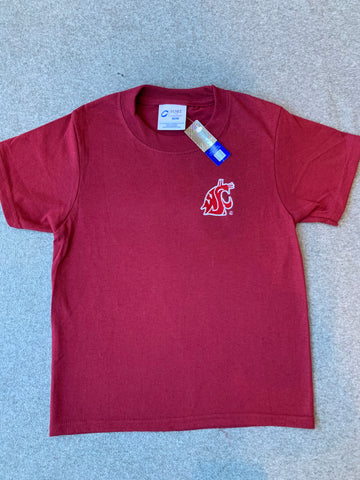 Crimson Youth Embroidered Coug T-Shirt