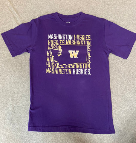 Mens Purple Washington Huskies T-Shirt