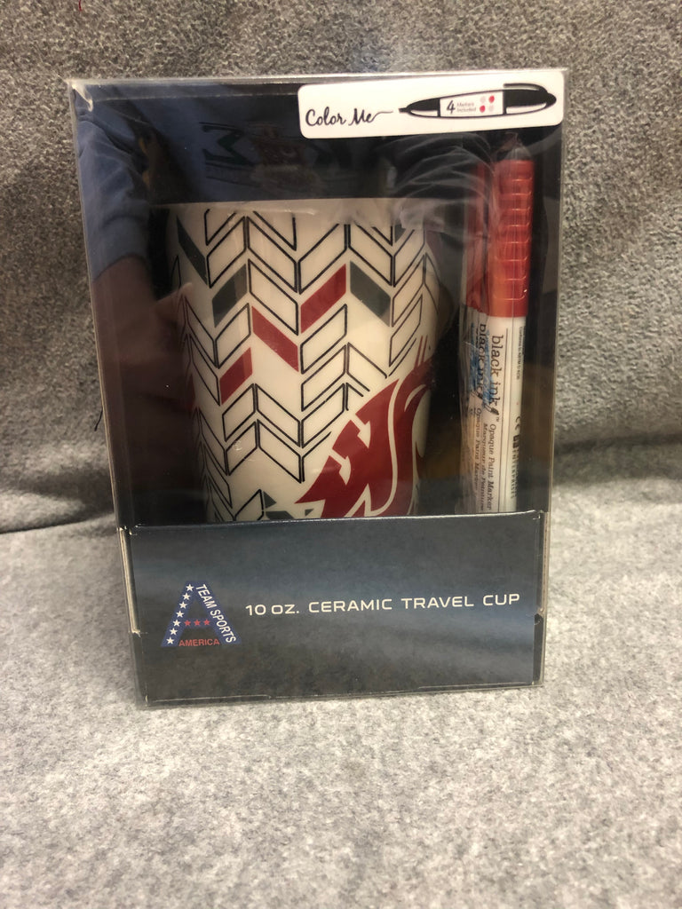 WSU Ceramic 10 OZ Cougars Just Add Color Mug – Cougarwear