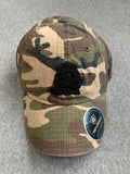 Camo Oregon Ducks Adjustable Hat With Black Duck Logo