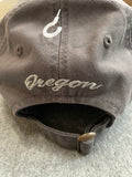 Ladies Grey Oregon Adjustable Hat With Ducks Logo