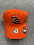 Orange Oregon State Hat With "OS"