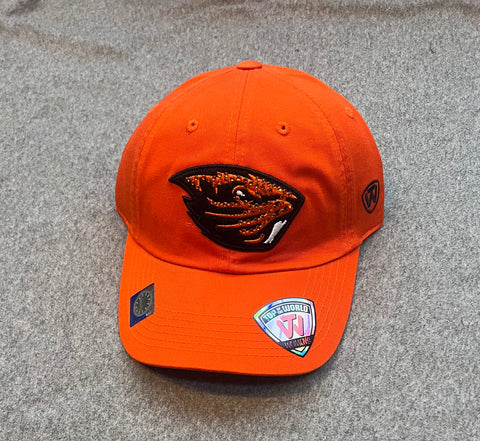 Orange Oregon State Beavers hat with sparkly logo