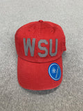 Crimson Adjustable "WSU" Ball Cap