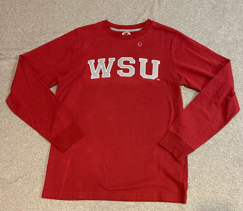 Men's Crimson WSU Long Sleeve T-Shirt