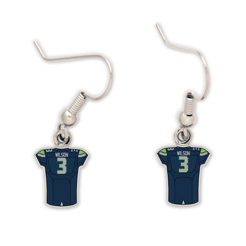 Seattle Seahawks Wilson Jersey Earrings