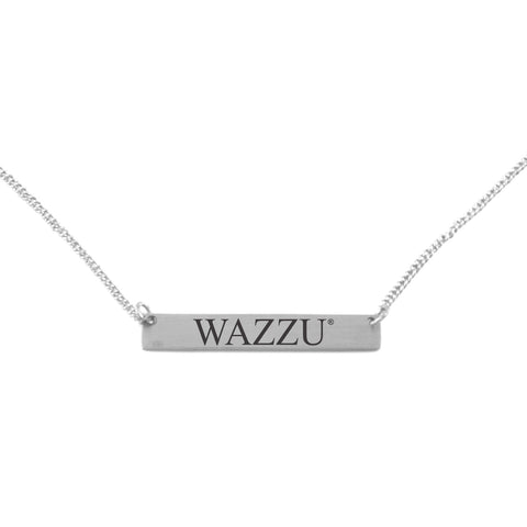 Silver Engraved Wazzu Necklace