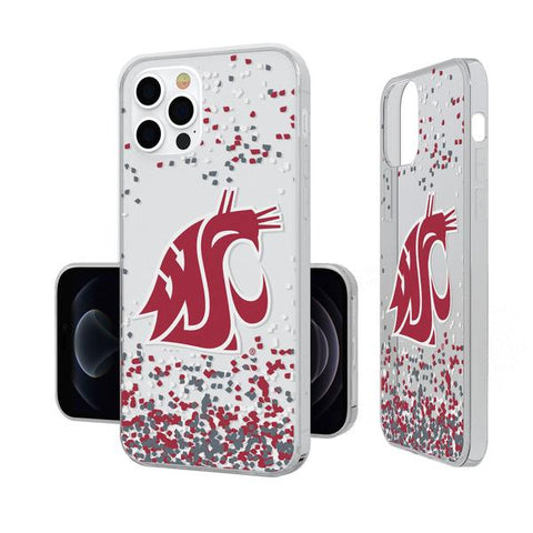 Cougars iPhone 12/12 Pro Clear Confetti Case