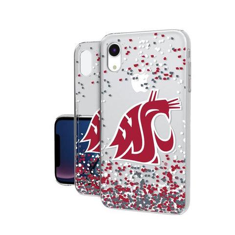 Cougars iPhone XR Clear Confetti Case