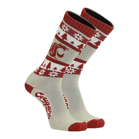 TCK Comfort Mid-Calf WSU Holiday Socks