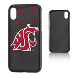 WSU Black and Crimson Dot Cougar iPhone X/XS/XR Case
