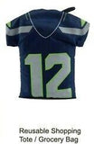 Seattle Seahawks Reusable Shopping Bag In Pouch