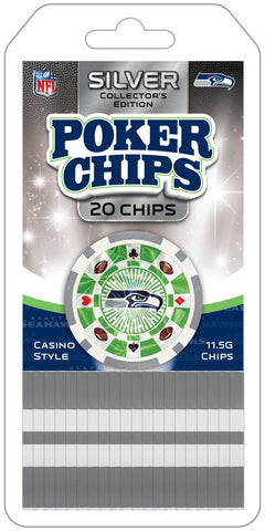 Master Pieces Seattle Seahawks 20pc Poker Chip Set