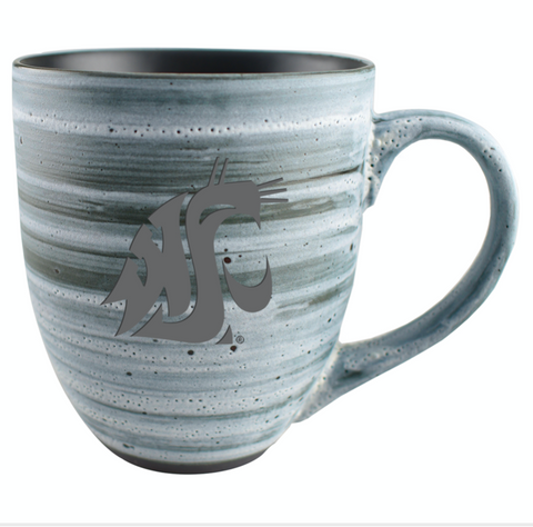 Gray Ceramic Cougar Coffee Mug