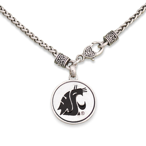Washington State Cougars Necklace- Silver Linings