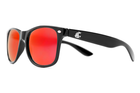 WSU Black Wayfarer Sunglasses