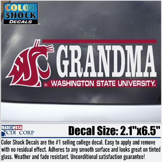 WSU Grandma Coug Washington State Decal – Cougarwear
