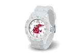 WSU Cougars Ladies White Jeweled Watch