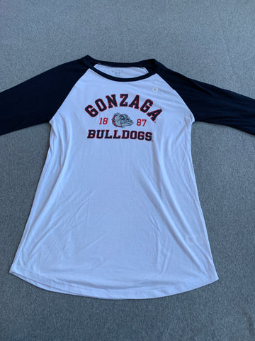 Ladies Gonzaga Bulldogs white shirt