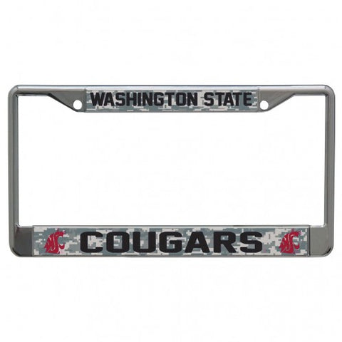 Camo Washington State Cougars License Plate Frame