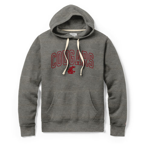 League Gray Hoodie with Embroidered Cougars