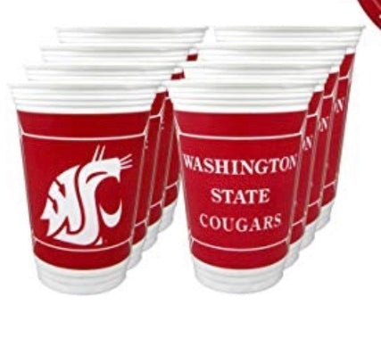 Crimson and White Party Cups