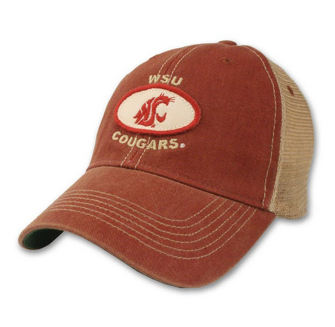 Faded Crimson WSU Cougars Legacy Hat