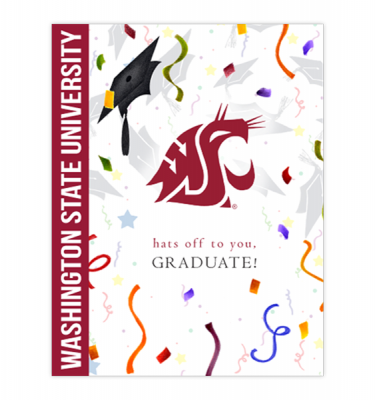 WSU Confetti Grad Card