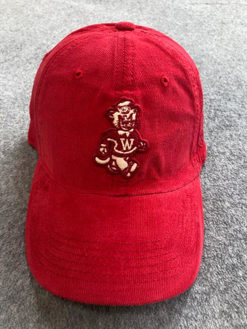 Corduroy Adjustable Butch Crimson Hat