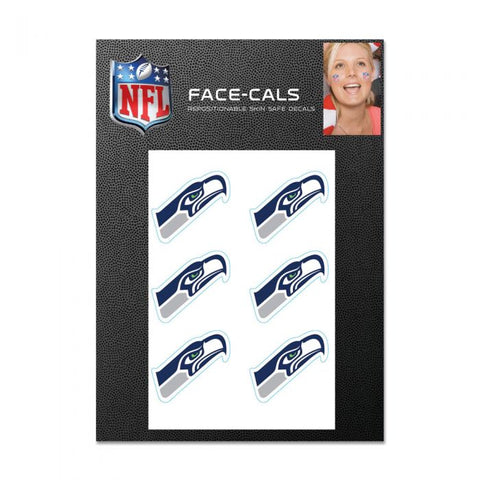 SEATTLE SEAHAWKS FACE DECALS