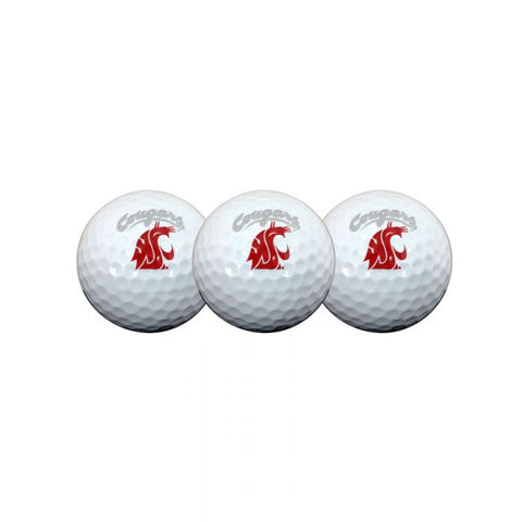 WSU COUGARS PACK OF 3 GOLF BALLS