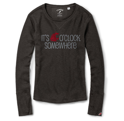 League Ladies "It's Coug O'Clock Somewhere" Thermal