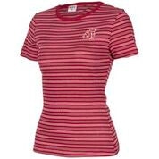WSU Crimson and White Stripe T-Shirt