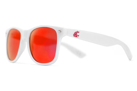 WSU White Wayfarer Sunglasses