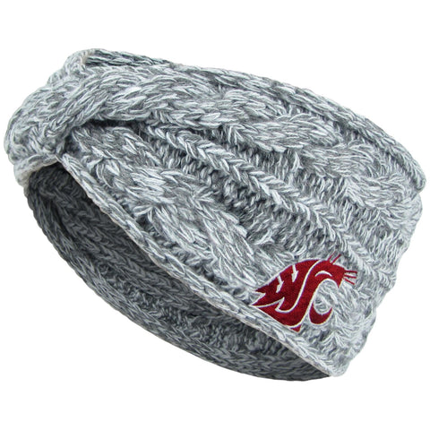 Grey WSU Marled Knot Headband